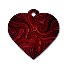 Electric Field Art Lviii Dog Tag Heart (two Sides) by okhismakingart