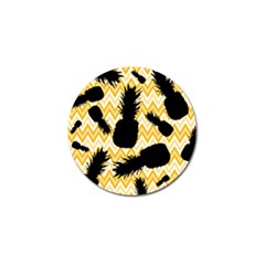 Ananas Chevrons Noir/jaune Golf Ball Marker (10 Pack) by kcreatif