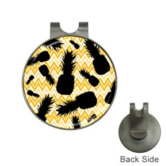 Ananas Chevrons Noir/jaune Hat Clips With Golf Markers by kcreatif