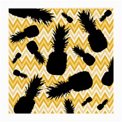 Ananas Chevrons Noir/jaune Medium Glasses Cloth by kcreatif