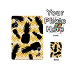 Ananas Chevrons Noir/Jaune Playing Cards 54 Designs (Mini) Front - Spade2