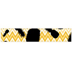 Ananas Chevrons Noir/jaune Large Flano Scarf  by kcreatif