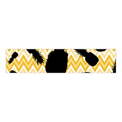 Ananas Chevrons Noir/jaune Velvet Scrunchie by kcreatif