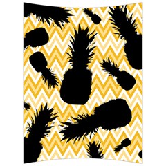 Ananas Chevrons Noir/jaune Back Support Cushion by kcreatif