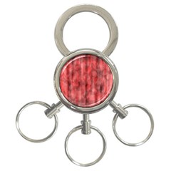 Abstrait Texture Rouge/noir 3-ring Key Chain by kcreatif