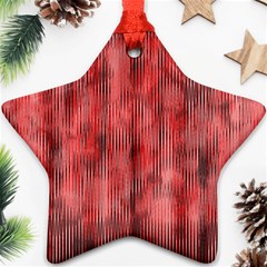 Abstrait Texture Rouge/noir Star Ornament (two Sides) by kcreatif