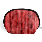 Abstrait Texture Rouge/Noir Accessory Pouch (Medium) Front