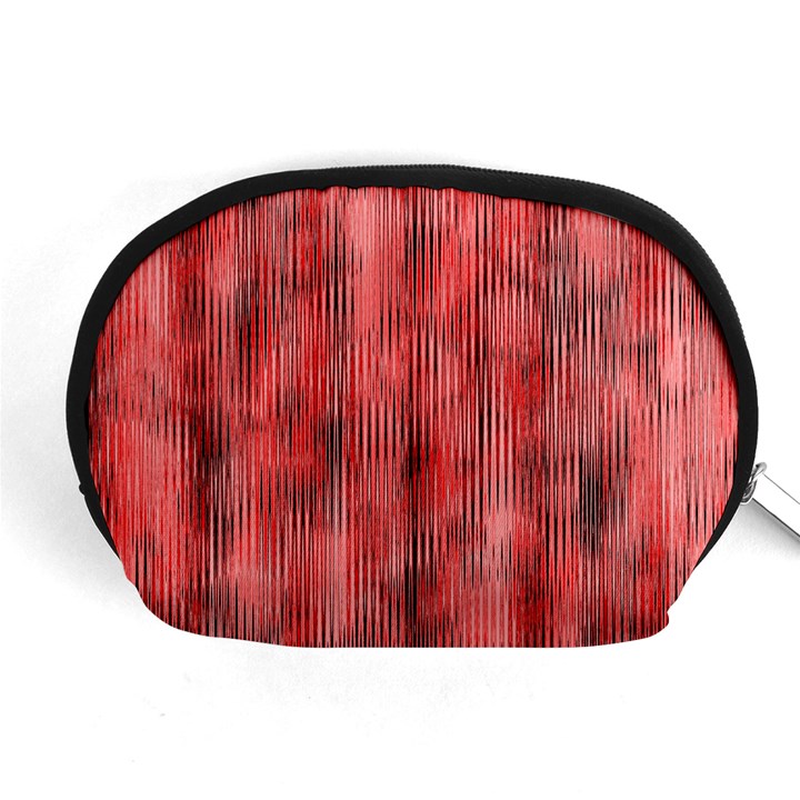 Abstrait Texture Rouge/Noir Accessory Pouch (Medium)