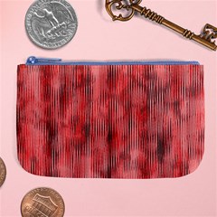 Abstrait Texture Rouge/noir Large Coin Purse by kcreatif