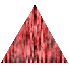 Abstrait Texture Rouge/noir Wooden Puzzle Triangle by kcreatif