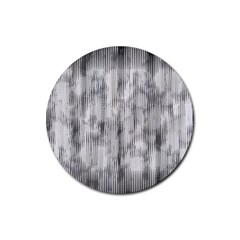 Abstrait Texture Gris/noir Rubber Coaster (round)  by kcreatif