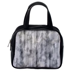 Abstrait Texture Gris/noir Classic Handbag (one Side) by kcreatif