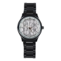 Abstrait Texture Gris/noir Stainless Steel Round Watch by kcreatif