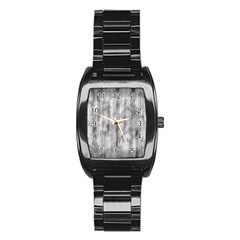 Abstrait Texture Gris/noir Stainless Steel Barrel Watch by kcreatif