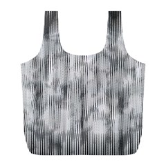 Abstrait Texture Gris/noir Full Print Recycle Bag (l) by kcreatif