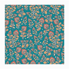 Teal Floral Paisley Medium Glasses Cloth by mccallacoulture