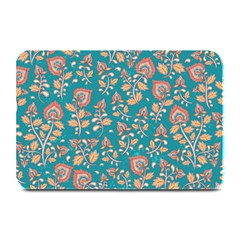 Teal Floral Paisley Plate Mats