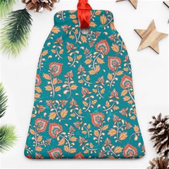 Teal Floral Paisley Ornament (bell)