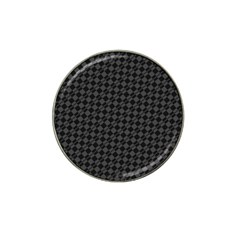 Damiers Abstrait Gris/noir Hat Clip Ball Marker (4 Pack) by kcreatif