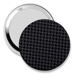 Damiers Abstrait Gris/noir 3  Handbag Mirrors by kcreatif