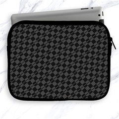 Damiers Abstrait Gris/noir Apple Ipad 2/3/4 Zipper Cases by kcreatif