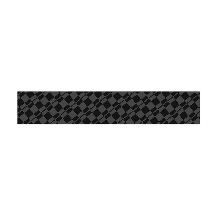 Damiers Abstrait Gris/Noir Flano Scarf (Mini)