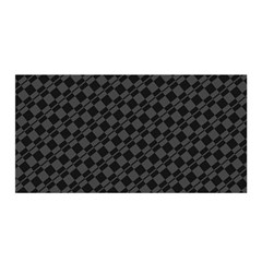 Damiers Abstrait Gris/noir Satin Wrap by kcreatif