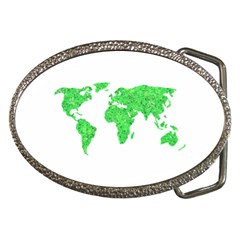 Environment Concept World Map Illustration Belt Buckles by dflcprintsclothing