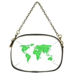 Environment Concept World Map Illustration Chain Purse (one Side) by dflcprintsclothing