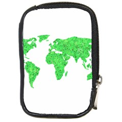 Environment Concept World Map Illustration Compact Camera Leather Case by dflcprintsclothing