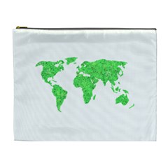 Environment Concept World Map Illustration Cosmetic Bag (xl) by dflcprintsclothing