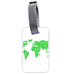 Environment Concept World Map Illustration Luggage Tag (one Side) by dflcprintsclothing