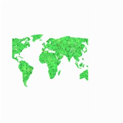 Environment Concept World Map Illustration Large Garden Flag (two Sides) by dflcprintsclothing