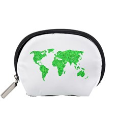 Environment Concept World Map Illustration Accessory Pouch (small) by dflcprintsclothing