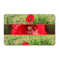 Photos Collage Coquelicots Magnet (rectangular) by kcreatif