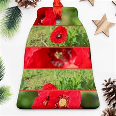 Photos Collage Coquelicots Bell Ornament (two Sides) by kcreatif