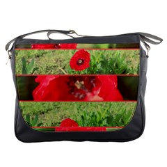 Photos Collage Coquelicots Messenger Bag by kcreatif