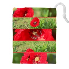 Photos Collage Coquelicots Drawstring Pouch (4xl)