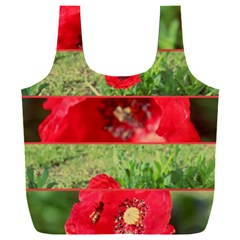 Photos Collage Coquelicots Full Print Recycle Bag (xxl) by kcreatif