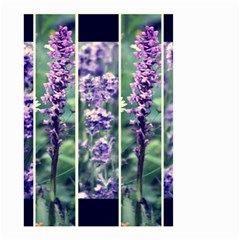 Collage Fleurs Violette Small Garden Flag (two Sides) by kcreatif