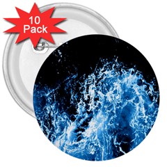 Photo Vagues  3  Buttons (10 Pack)  by kcreatif