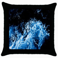 Photo Vagues  Throw Pillow Case (black) by kcreatif