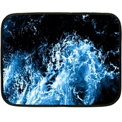 Photo Vagues  Double Sided Fleece Blanket (mini)  by kcreatif