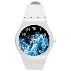 Photo Vagues  Round Plastic Sport Watch (m) by kcreatif