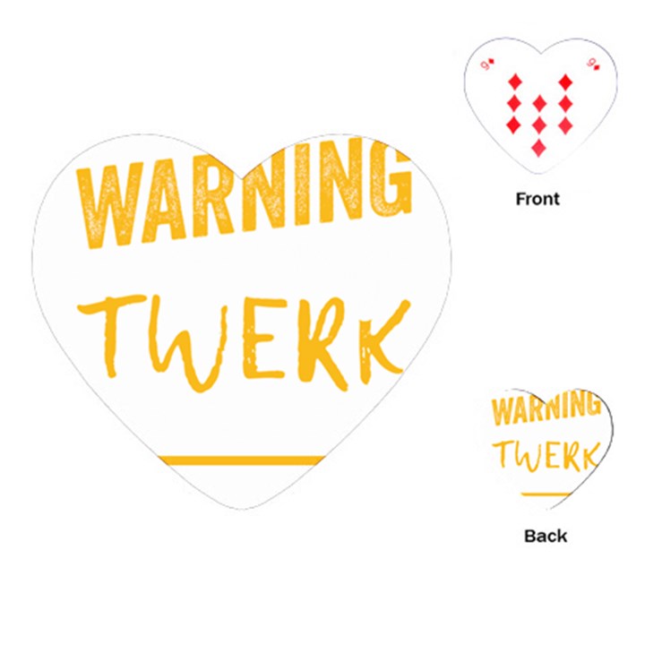 Twerking T-Shirt best dancer lovers & twirken twerken gift | Booty Shake Dance Twerken present | twerkin Shirt twerking tee Playing Cards Single Design (Heart)