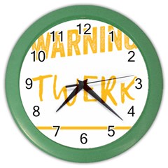 Twerking T-shirt Best Dancer Lovers & Twirken Twerken Gift | Booty Shake Dance Twerken Present | Twerkin Shirt Twerking Tee Color Wall Clock