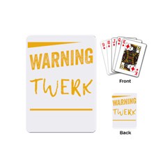 Twerking T-shirt Best Dancer Lovers & Twirken Twerken Gift | Booty Shake Dance Twerken Present | Twerkin Shirt Twerking Tee Playing Cards Single Design (mini)