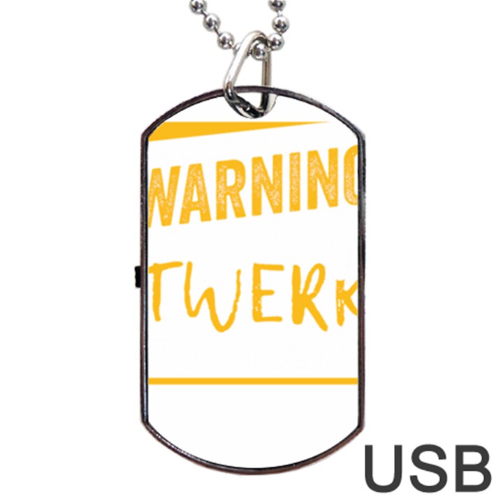 Twerking T-Shirt best dancer lovers & twirken twerken gift | Booty Shake Dance Twerken present | twerkin Shirt twerking tee Dog Tag USB Flash (One Side)