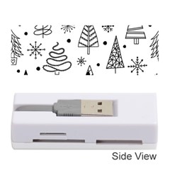 Seamless Pattern With Christmas Trees Memory Card Reader (stick) by Vaneshart