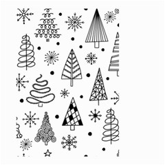 Seamless Pattern With Christmas Trees Small Garden Flag (two Sides) by Vaneshart